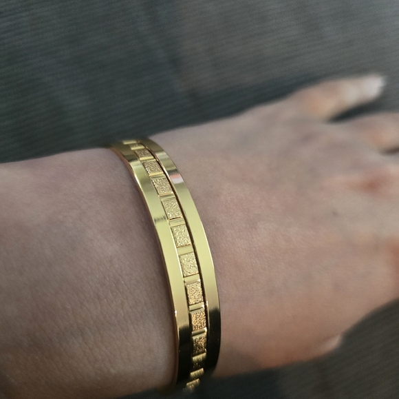 21kgp Duabi Jewely Gold Bangle Bracelet - Picture 3 of 9